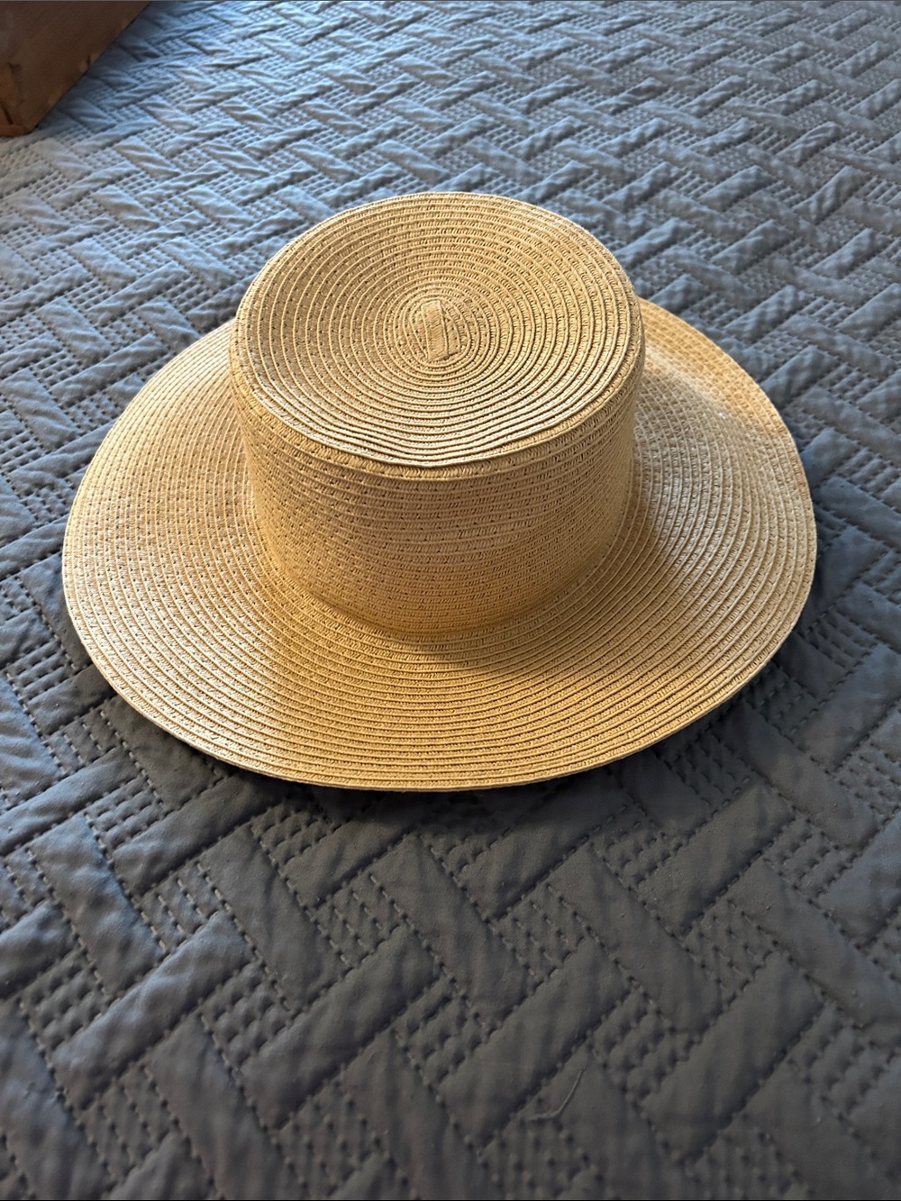 Old Navy Natural Straw Wide-Brim Boater Hat
